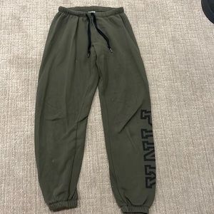 Green sweatpants by Victoria secret PINK